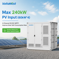 VoltaNest Kontainer BESS 10ft 250kW 500kW 1MWh Pendingin Cairan LFP Penyimpanan Energi Surya Luar Ruangan On Grid Off Grid