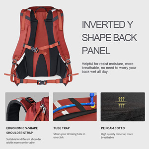 Mochila de Hidratación para Esquí, Bolsa de Viaje para Snowboard, Resistente al Agua, Poliéster, Redonda, Logotipo Impreso Personalizado, 30L - Product Image 3