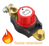 Interrupteur de déconnexion de batterie à 2 pôles robuste 12V 48V avec boîtier en ABS et bornes en laiton pour automobile et marine HaoRui