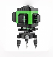 Niveau laser 12 faisceaux de haute qualité 3D auto-nivellement lumière verte rechargeable