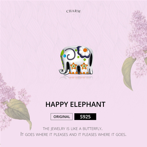 Qings Trang Sức Thời Trang Thanh Lịch Happy <span class=keywords><strong>Elephant</strong></span> Charms OEM/ODM 925 <span class=keywords><strong>Sterling</strong></span> Silver <span class=keywords><strong>Charm</strong></span> Pendant Đối Với Trang Sức Làm - Product Image 6