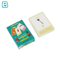 Cartes de jeu en plastique de luxe personnalisées cartes flash de logique cognitive pour enfants vente en gros
