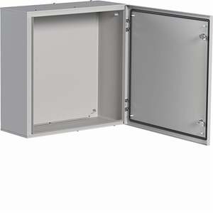 FL716L Personalizzabile con armadio Hagers in acciaio con porta liscia H600 W600 D250 - Product Image 1