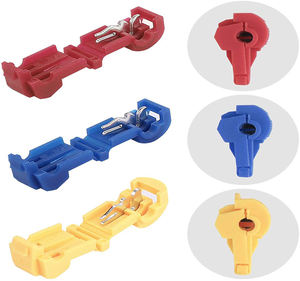 موجين 120 قطعة/60 Pairs سريعة لصق محطات الأسلاك T-الحنفية الذاتي تجريد مع النايلون معزول تماما الذكور قطع السريع عدة ، - Product Image 3