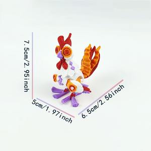 Stampa 3D di Animali Contemporanei: Mostri Scuri, Polpi, Dinosauri, Coccodrilli, Statuette Artigianali Creative, Ornamenti per Auto - Product Image 4