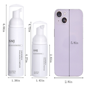 Bouteille en mousse PET personnalisée avec logo, 50 ml, 150 ml, rechargeable, vide, avec pompe moussante, pour nettoyant cils et distributeur de lavage facial – Vente en gros - Product Image 2