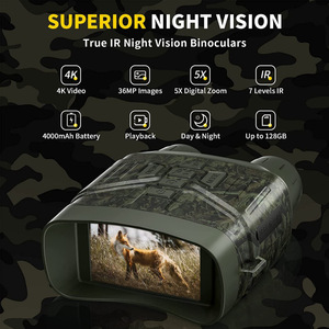 Monoculaire de vision nocturne avec écran de 3,5 pouces, capteur CMOS 4K et fente pour carte TF pour la chasse et l'utilisation en extérieur - Product Image 3