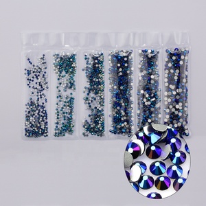 <span class=keywords><strong>Strass</strong></span> AB en cristal coloré pour <span class=keywords><strong>Nail</strong></span> <span class=keywords><strong>Art</strong></span>, dos plat à paillettes Super paillettes, pièces - Product Image 5