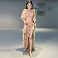 Ensemble de costumes de danse du ventre, robe de danse, ensemble de costumes de scène, tenue de performance pour femmes, danse du ventre