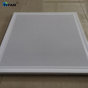 Faux dalle de plafond en métal perforé résistant à l'eau, en aluminium, à lamelles, 60x60, panneau acoustique de plafond, 0,8 mm - Product Image 3