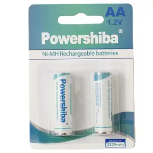 סיטונאי 1.2v 2700mah ni mh aa סוללה aa מארז סוללות נטענות 2a nimh סוללות לפנס שעון מעורר