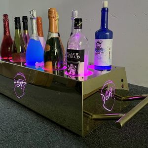 RICHSHINING Présentateur en métal de grande capacité de 10 bouteilles de <span class=keywords><strong>champagne</strong></span> Wine Glory au design moderne pour les soirées en boîte de nuit - Product Image 4