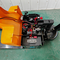 Chariot à palettes électrique à batterie lithium-ion 2 tonnes avec balance numérique intégrée Capacité de charge de 2000 kg pour les opérations agricoles