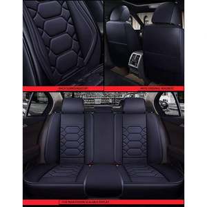 Fundas de Asiento de Coche de Cuero para Todas las Estaciones, Accesorios para Coche, Decoración de Interiores, 9 Piezas, Fundas de Asiento de Coche Personalizadas de Cuero para Todas las Estaciones - Product Image 6