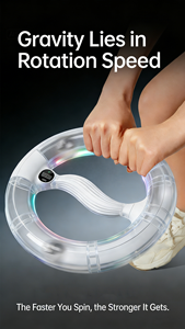 Bellewins Anello Centrifugo a Gravità <span class=keywords><strong>per</strong></span> <span class=keywords><strong>Esercizi</strong></span> del Tronco Superiore, con LED Luminosi, Ricaricabile USB, Contatore Digitale, Strumento Fitness <span class=keywords><strong>per</strong></span> Casa - Product Image 2