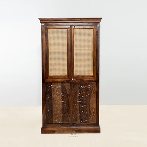 ตู้เสื้อผ้าไม้ชีแชมแบบดั้งเดิม ทนทาน ผลิตจาก MDF ความจุขนาดใหญ่ ประกอบสำเร็จ ใช้ได้ในห้องนอนโรงพยาบาล - Product Image 5