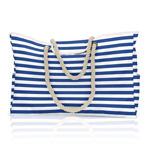 Bolsa de playa grande de lona de algodón ecológica, portátil, con logotipo personalizado, multiusos, para compras. - Product Image 1