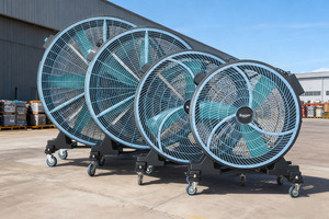 Yeni 24 ",30",36 ",48" davul fanlar hava taşıyıcı eksenel <span class=keywords><strong>Fan</strong></span> yüksek CFM China CE SAA yüksek CFM soğutma ve kurutma restorasyon için çin'de yapılan - Product Image 3