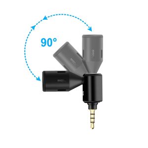 Venta al por mayor PULUZ 3,5mm Jack Electret Micrófono de condensador Reducción de ruido Teléfono móvil Micrófono ajustable - Product Image 3
