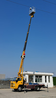 Nouvelle conception 2023 Mini grue de camion de 28 m Plateforme élévatrice à flèche remorquable avec nacelle pour camionnette