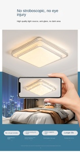 ไฟหลักในห้องนั่งเล่นโคมไฟและโคมไฟใหม่โคมไฟเพดาน LED บรรยากาศเรียบง่ายทันสมัย - Product Image 3