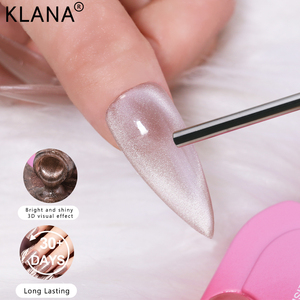 KLANA Esmalte de Uñas en Gel Magnético de 6 Colores con Brillo Galáctico, Efecto Ojo de Gato Cristalino, OEM - Product Image 4
