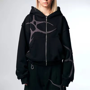 Completo Sportivo Due Pezzi Grigio Chiaro Personalizzabile: Felpa con Cerniera e Pantaloncini, <span class=keywords><strong>Tuta</strong></span> Casual Comoda - Product Image 2