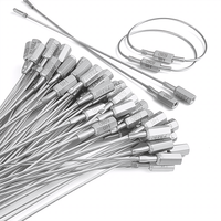 1,4mm Durchmesser Hochsicherheits-Steck kabel dichtung Öltank dichtung Sechseckige silberne Einweg-Fracht kabel dichtung