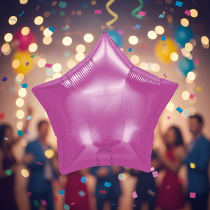 Party Love Foil Star Balloon Fuchsia 19 Inch Metallic <b>Birthday</b> Party <b>Decoration</b> - Product Image 3