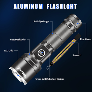 Siêu dài khoảng cách USB có thể sạc lại chiến thuật zoom đèn pin mạnh mẽ <span class=keywords><strong>LED</strong></span> Đèn lồng đèn không thấm nước ngoài trời <span class=keywords><strong>Torch</strong></span> <span class=keywords><strong>600</strong></span> <span class=keywords><strong>lumens</strong></span> - Product Image 2