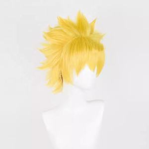 Vente en gros N <span class=keywords><strong>Aruto</strong></span> Anime 30cm court jaune Uzumaki N <span class=keywords><strong>Aruto</strong></span> perruque Cosplay synthétique résistant à la chaleur perruque de cheveux - Product Image 3