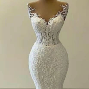 S1710F 2025 Robe de mariée sirène en dentelle sur mesure, nouvelle collection, haute qualité, vente chaude - Product Image 1