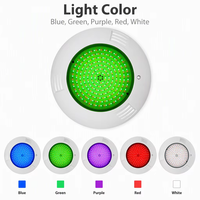 Lumière de piscine IP68 ABS 18W 24W 30W 35W 42W RGB LED, lumière sous-marine étanche AC/DC12V24V, lumière LED sous-marine pour piscine