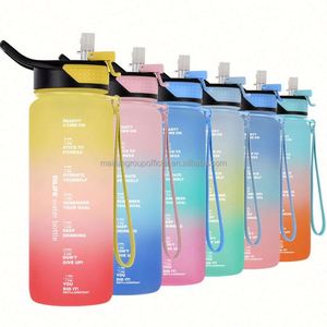 Bouteille de sport grande capacité 32 oz, non toxique, sans BPA, écologique, certifiée qualité alimentaire, compatible lave-vaisselle, avec bouchon à clapet anti-fuite - Product Image 3