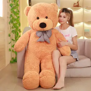 Factory OEM Wholesale Giant Teddy Bear Plush Toy Custom 100cm 160cm 200cm valentine plush giant Teddy bear toy as Kids Gifts