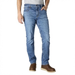 Pantalones Vaqueros de Mezclilla para Hombre, Estilo Vintage, Bordados, Transpirables, con Estampado Digital, Corte Ajustado, Cintura Media, para Verano - Product Image 2