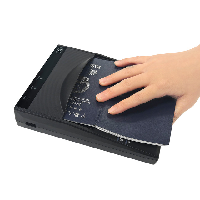 Free SDK ICAO9303 Passport Scanner OCR MRZ ID Card Reader Stock for Driver License Travey Agent Duty Free Airport Hotel AIR60U