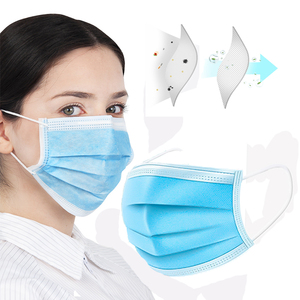 Masker Wajah sekali pakai <span class=keywords><strong>Non</strong></span>-<span class=keywords><strong>woven</strong></span> 3 lapisan pasokan pabrik masker wajah aman sekali pakai 3 lapisan tanpa anyaman - Product Image 6