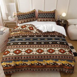 Estilo bohemio elefante abstracto 3D impresión Digital juego <span class=keywords><strong>de</strong></span> cama moda Simple dormitorio funda nórdica conjunto - Product Image 5