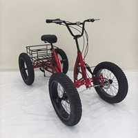 Quadricycle tout-terrain 4 roues OEM Jacaranda 20*4.0 à pneus larges – Vélo de plage adulte pour neige et sable avec panier de chargement