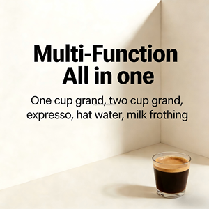 3'ü 1 Arada Programlanabilir Plastik Elektrikli Kahve Makinesi Öğütücü Süt Tankı Köpürtücü 20 Bar Cappuccino Latte AB Ev ve Otel Kullanımı - Product Image 3