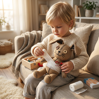 Peluche Lapin Gothique Personnalisée Effrayant et Mignon avec Yeux Inégaux, Douce et Confortante pour Enfants, Cadeau Réconfortant et Apaisant