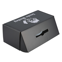 Boîte à chaussures personnalisée, impression personnalisée, écologique, recyclable, boîte d'emballage avec impression de logo à l'extérieur et poignée personnalisée
