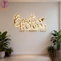 Enseigne lumineuse LED pour fleuriste, lettres rétroéclairées personnalisées, logo 3D en acrylique et métal, signalétique extérieure illuminée pour fleuristes