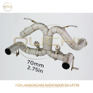 Accesorios para Automóviles OUCHI, Sistema de Escape de Acero Inoxidable para Lamborghini <span class=keywords><strong>Aventador</strong></span> <span class=keywords><strong>SVJ</strong></span> LP770 con Protector Térmico de Alto Rendimiento - Product Image 5