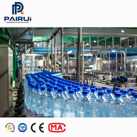 Máquina automática 3 en 1 de enjuague, llenado y tapado para botellas de PET, planta embotelladora pequeña de agua pura, máquina llenadora de botellas de agua