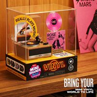 Caja Sorpresa Mini Brands Really Works Vinyl Serie 1 ZURU, Mini Tocadiscos Funcional que Reproduce Música, para Edades de 0 a 24 Meses