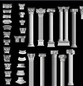 Ngoài trời kiến trúc GRC/EPS bên ngoài tường trang trí cột Roman cột cho bên ngoài xây dựng trang trí - Product Image 2