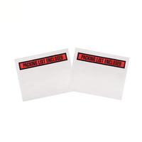Pochette d'expédition/étiquette d'expédition transparente autocollante à chargement par le haut de 7,5 x 5,5 pouces avec impression personnalisée