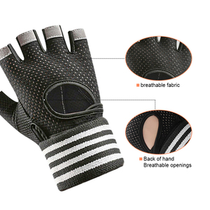Guantes de Gimnasio para Levantamiento de Pesas con Soporte para Muñeca, MOQ Bajo - Product Image 5
